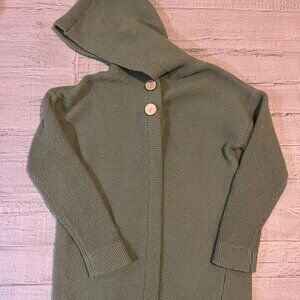 Hooded Duster Cardigan,Long Sleeve Tops